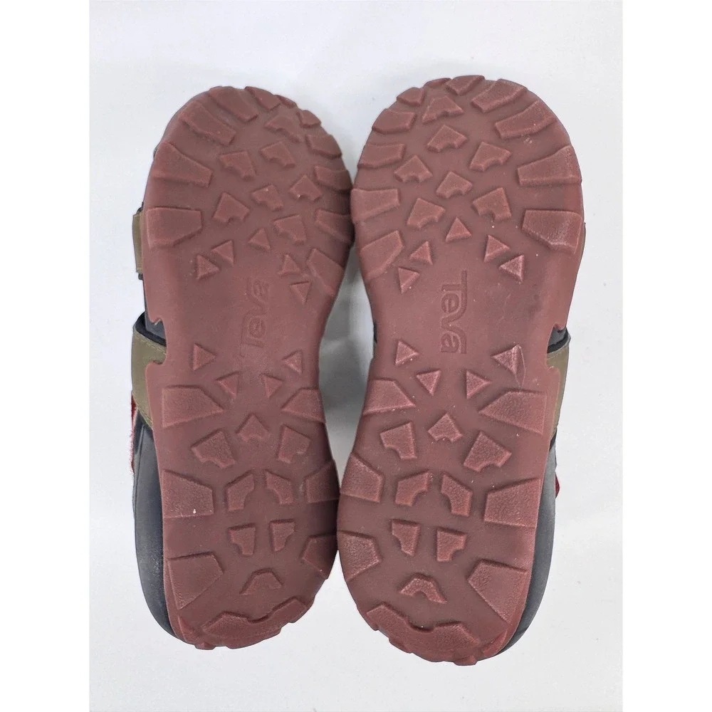 TEVA FLINTWOOD Sport Sandals Mens US 10 Water Hike Shoes Quick Dry Dark Olive